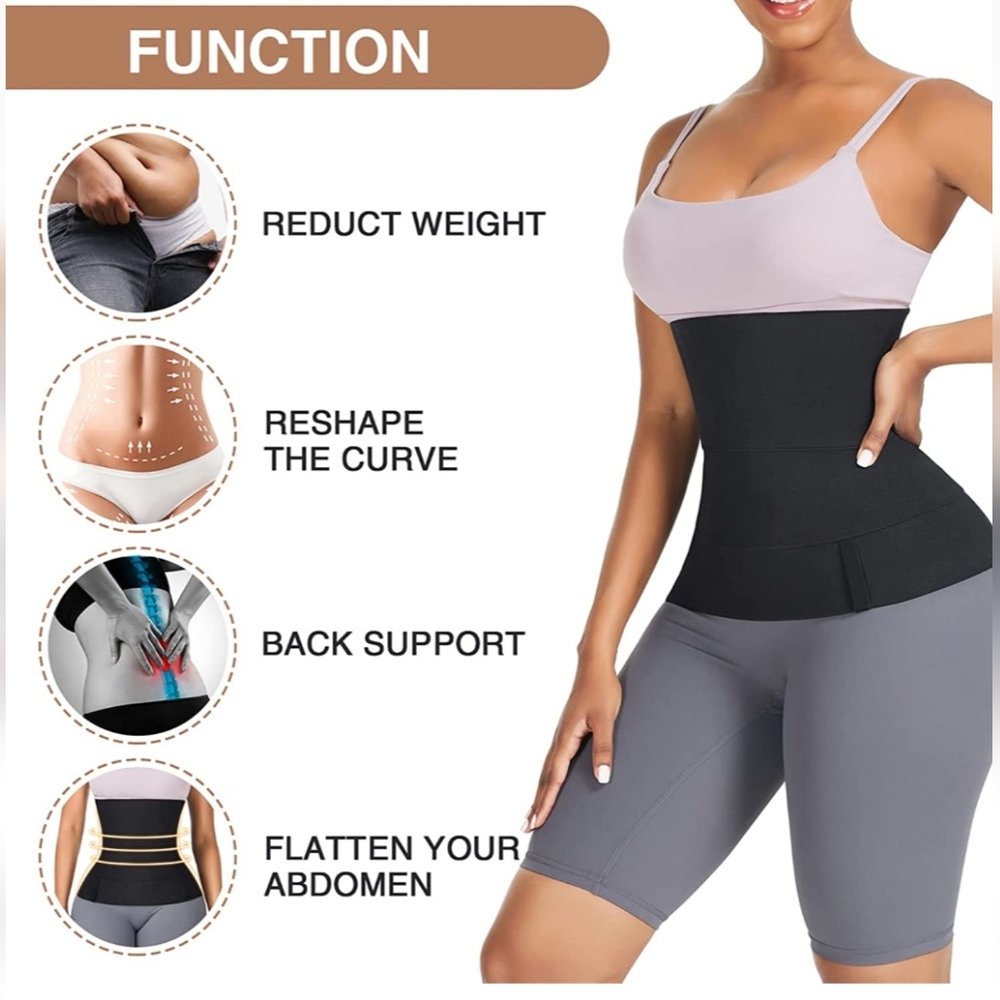 NEW Feelingirl Black Waist Trainer for Women One Size